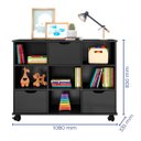 Ver imagem 3 de Nicho Organizador c/ 3 Gavetas com Rodízio Roterdã Q01 - ADJ Decor NICHO ORGANIZADOR NICHO DECORATIV