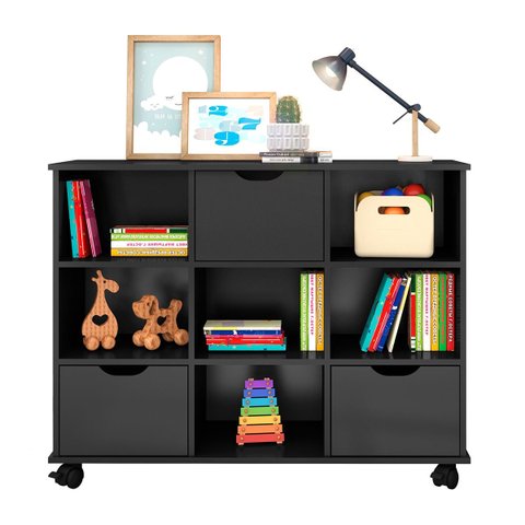 Nicho Organizador c/ 3 Gavetas com Rodízio Roterdã Q01 - ADJ Decor NICHO ORGANIZADOR NICHO DECORATIV