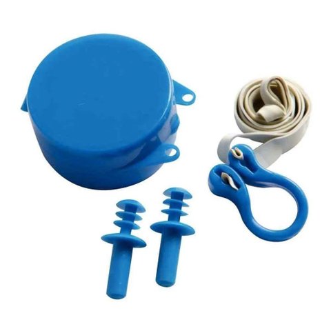 Kit Protetor de Ouvido Tampao Nariz Prendedor Nasal Anatomico Natacao Adulto Infantil Auricular com
