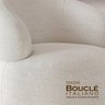 Poltrona Orgânica Atemporal Base Giratória Eloah Bouclé Italiano Off White - 6
