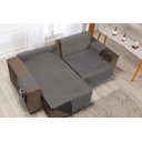 Ver imagem 4 de Protetor Matelado Sofá Retrátil Assento 2,40m Cinza/Preto