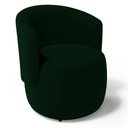 Ver imagem 1 de Poltrona Decorativa Aisha Orgânica Veludo Verde Escuro - Desk Design