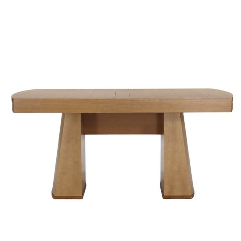 Mesa Jantar Extensível Ilhabela Nacional Móveis Retangular 162cm (largura) Base e Tampo Madeira Am