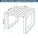 Ver imagem 5 de Conjunto 2 Poltronas, 1 Sofá 2 Lug e 2 Mesas Área Externa Verte Eco Rivatti Fibra Polipropileno P