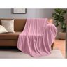 Cobertor Manta Microfibra Casal Macia Lisa 1,80x2,00m Realce Premium Sultan Cor:rosê - 4