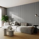 Ver imagem 7 de Painel Ripado Interno Liso de Poliestireno 290cm x 14cm 0,10cm Espessura Formaco Decor Cinza