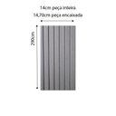 Ver imagem 4 de Painel Ripado Interno Liso de Poliestireno 290cm x 14cm 0,10cm Espessura Formaco Decor Cinza