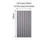 Painel Ripado Interno Liso de Poliestireno 290cm X 14cm 0,10cm Espessura Formaco Decor - 4