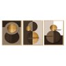 Kit 3 Quadros Decoração Ambiente Escritório Formas Geométricas - 4