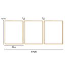 Ver imagem 5 de Kit 3 Quadros Decoração Ambiente Escritório Formas Geométricas