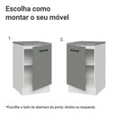 Ver imagem 4 de Balcão de Cozinha 50cm 1 Porta Branco/cinza Agata Madesa