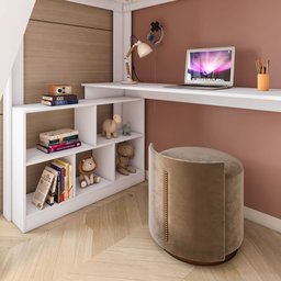 Cama Office Infantil Multifuncional com 6 Gavetas e Escrivaninha Micenas Yescasa - 12