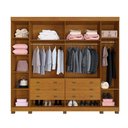 Ver imagem 5 de Guarda Roupa 6 Portas Ripadas 6 Gavetas Arezzo - Benetil Cor:cinamomo