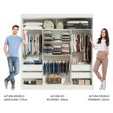 Ver imagem 5 de Guarda-roupa Casal Madesa Reno 3 Portas de Correr