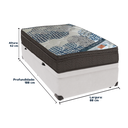 Ver imagem 3 de Cama Box Baú e Colchão Iso Superpocket Molas Ensacadas Solteiro Ortobom: Branco