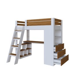 Cama Office Infantil Multifuncional com 6 Gavetas e Escrivaninha Micenas Yescasa - 9