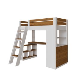 Cama Office Infantil Multifuncional com 6 Gavetas e Escrivaninha Micenas Yescasa - 2