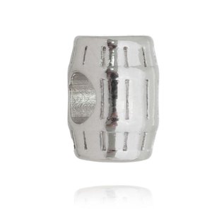 Charm Barrilzinho Revestido em Ródio