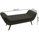 Ver imagem 5 de Puff Recamier 140 Cm Pes Palito Venez Linho Sl 74 Peer Sl 74