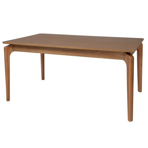 Mesa de Jantar Portugal em Madeira Maciça e MDF L 180 X P 90 X Alt 77 Natural Marrom