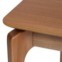 Ver imagem 5 de Mesa de Jantar Portugal em Madeira Maciça e MDF L 180 X P 90 X Alt 77 Natural Marrom