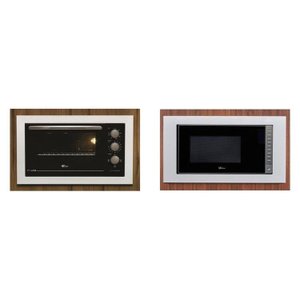 Conjunto de Embutir Fischer com Forno Elétrico 48L + Micro-ondas 25L Fit Line 220v