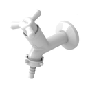 Ver imagem 1 de Torneira para Tanque com Bico Parede Tam.10cm Linha Vienna Bitola 1/2'' e 3/4'' Abs Cor Branco Durín