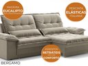 Ver imagem 3 de Sofá Bergamo 2,10m Retrátil e Reclinável Veludocristal Fendi - Netsofas