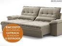 Ver imagem 7 de Sofá Bergamo 2,10m Retrátil e Reclinável Veludocristal Fendi - Netsofas