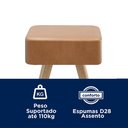 Ver imagem 3 de Kit 3 Banquetas Altas Dubai Estofadas com Design Retrô para Cozinha, Balcão, Área Gourmet - Salaone: