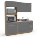 Ver imagem 2 de Cozinha Compacta 3 Peças Torre Quente para Fornos Aéreo 3 Portas e Balcão 2 Portas 3 Gavetas