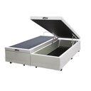 Ver imagem 2 de Base Box Bau Casal Bipartido Premium Santo Box Sintético 47x138x188:branco