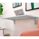 Ver imagem 4 de Mesa de Parede Dobravel Supensa com Suporte 50x35 Branca:branco