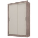 Ver imagem 3 de Guarda Roupa Solteiro 2 Portas Liz Yescasa Off White/Castanho