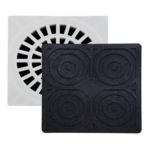 Protetor Tampa Ralo Mau Cheiro Barata Inseto Quadrado 15cm