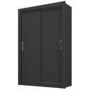 Ver imagem 3 de Guarda Roupa Solteiro 2 Portas Liz Yescasa Preto