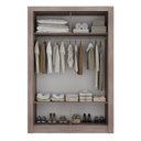 Ver imagem 2 de Guarda Roupa Solteiro 2 Portas - com Espelho Liz Yescasa