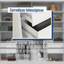 Ver mais imagens de Guarda-roupa Casal Ripado com Espelhos 2 Portas e 4 Gavetas Suburban Gold Espresso Móveis