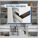 Ver mais imagens de Guarda-roupa Casal Ripado com Espelhos 2 Portas e 4 Gavetas Suburban Gold Espresso Móveis