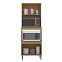 Ver imagem 4 de Cozinha Compacta Modulada 5 Peças Berlim Bege/Ipê/Cristalo