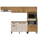 Ver imagem 2 de Cozinha Compacta Modulada 4 Peças Berlim Bege/Ipê/Cristalo