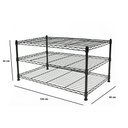 Ver imagem 4 de Estante Aramada Click de Aço com 3 Prateleiras Closet 120 Cm Preta