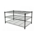 Ver imagem 3 de Estante Aramada Click de Aço com 3 Prateleiras Closet 120 Cm Preta