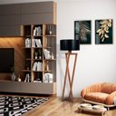 Ver imagem 1 de Luminária de Piso Bali com Madeira Maciça e Mdf