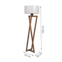 Ver imagem 4 de Luminária de Piso Bali com Madeira Maciça e Mdf