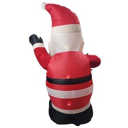 Papai Noel Inflável Iluminado Veludo Enfeite Natal Natalino Grande Decoração Loja Inflador - 6