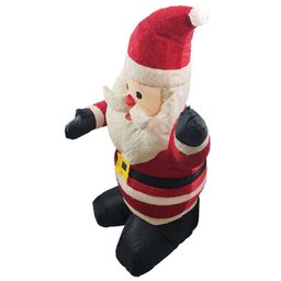 Papai Noel Inflável Iluminado Veludo Enfeite Natal Natalino Grande Decoração Loja Inflador - 3