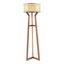 Ver imagem 2 de Luminária de Piso Luna em Madeira Maciça e Tela