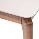 Ver imagem 4 de Mesa de Jantar Portugal em Madeira Maciça e MDF L 180 X P 90 X Alt 77 Bege/Marrom/Offwhite