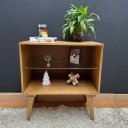 Ver imagem 3 de Balcão 1 Prateleira de Vidro Retrô Cor Amêndoa